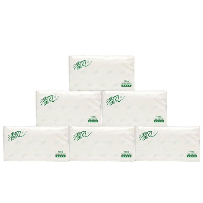 清风 企业定制 便携软包s号抽纸80包/箱 10000包起 1箱价格