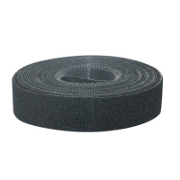 松纳 12mm-25m 魔术贴理线带扎带25米 25m*12mm 背靠背绑线带 收纳固定整理绕线带理线器捆线带黑色