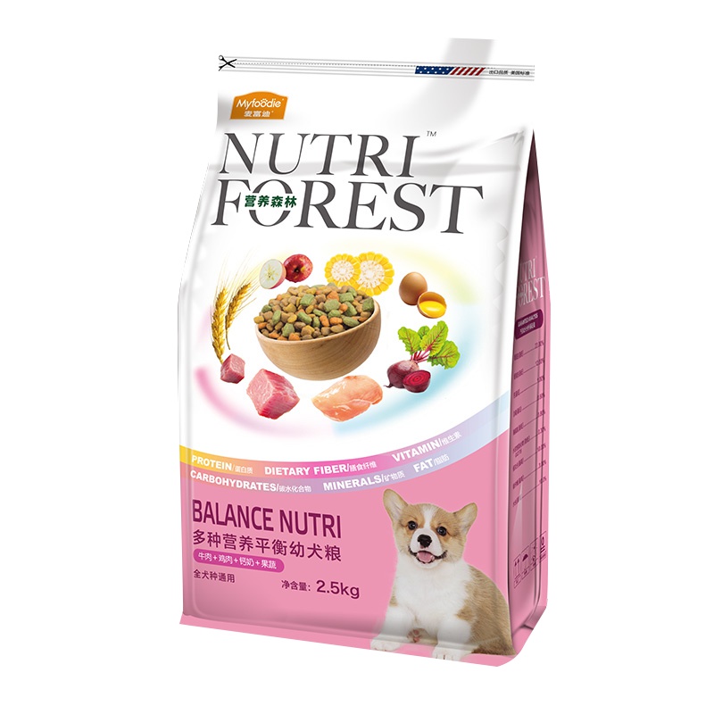 麦富迪宠物狗粮2.5kg 营养平衡全犬幼犬天然犬粮