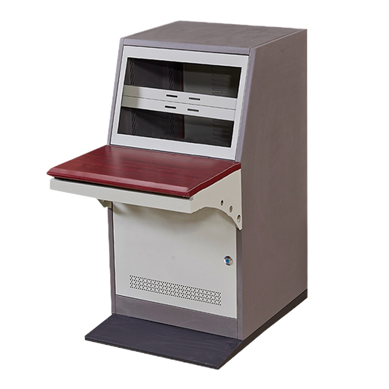 鑫虎威 拼装单联监控台一联琴式操作台定做电脑监控桌安防机柜控制台组装车间PLC安防机柜控制台