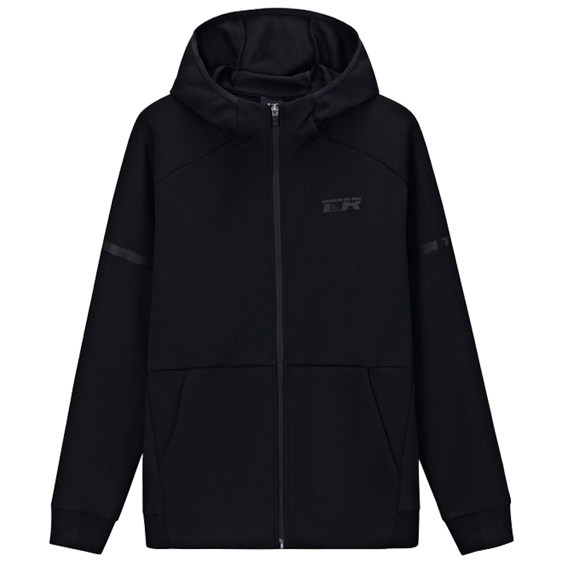 361度外套男2019秋季新款连帽开襟卫衣361休闲运动服男551934002A