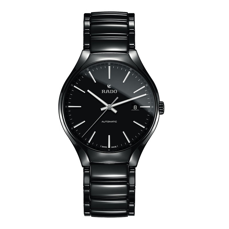 雷达(RADO)瑞士腕表 真系列机械男表高科技陶瓷 40mm R27056152