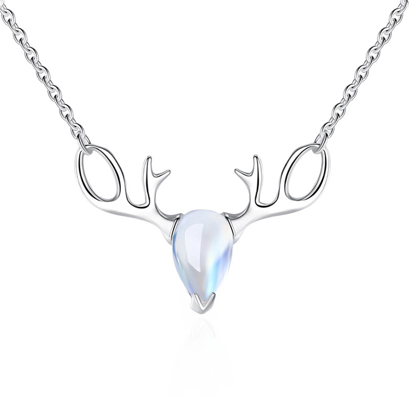 芭法娜 一鹿有你 月光石s925银项链