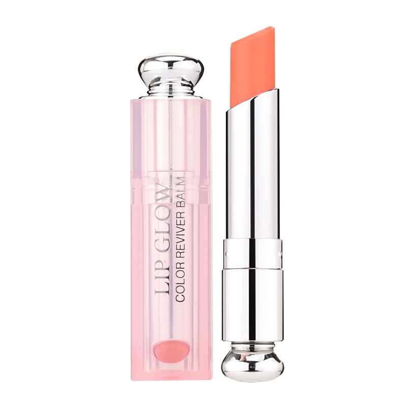 Dior迪奥口红烈艳蓝金 粉漾魅惑润唇膏闪亮女士不掉色变色唇膏3.5g 粉漾魅惑#004偏橘色