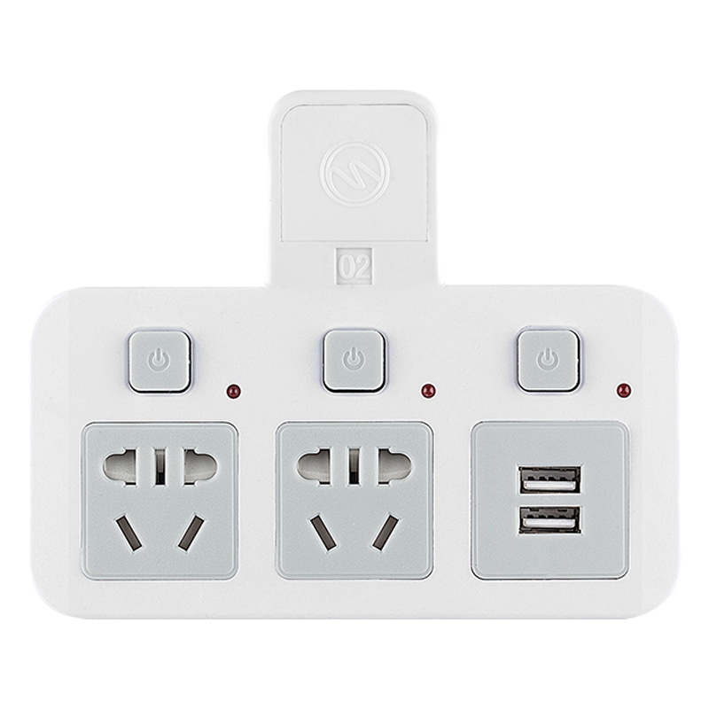 插座转换器多功能usb手机充电带夜灯一转多插座家用智能插排无线插板不带线宿舍用学生开 三插位带USB（需白色请留言）