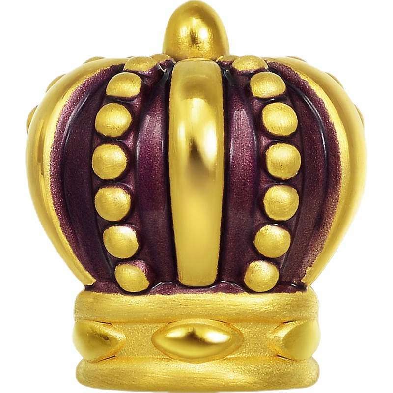 周生生(CHOWSANGSANG)黄金(足金)Charme串珠系列皇冠转运珠 89297C 定价