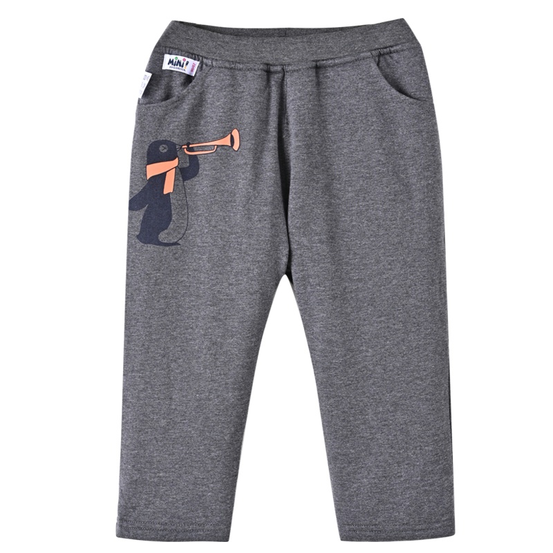 铅笔俱乐部童装2019冬季新款男童针织棉裤小童加绒长裤儿童裤子