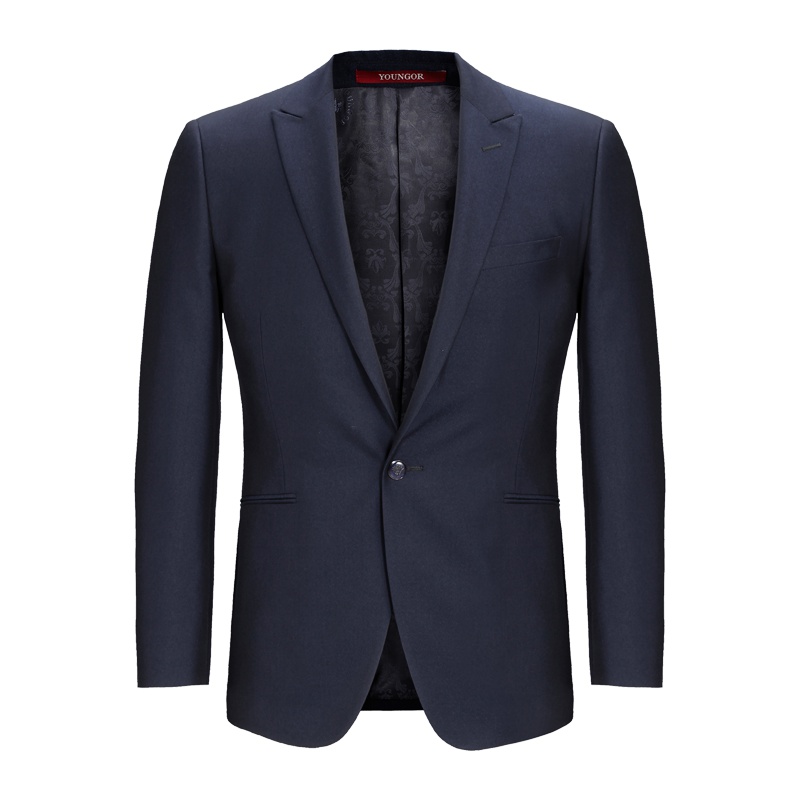Youngor/雅戈尔2016秋冬商务休闲套装细纹婚庆西服套装5183
