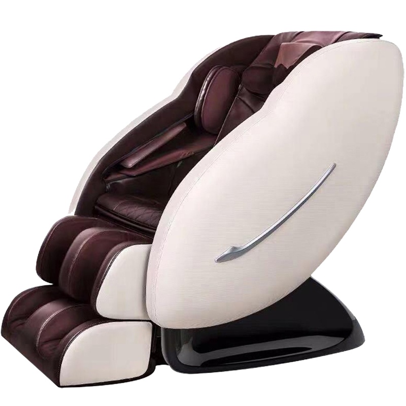 HYUNDAI智能按摩椅8210C家用全身全自动太空豪华舱小型多功能电动沙发深V零重力颈椎肩腰揉捏按摩器 白咖