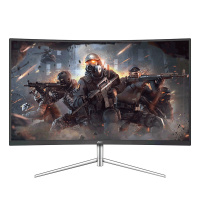 AOC CQ32V1/WS 32英寸曲面高清大屏显示器 2K超清超薄DP接口电竞游戏白色台式电脑显示屏