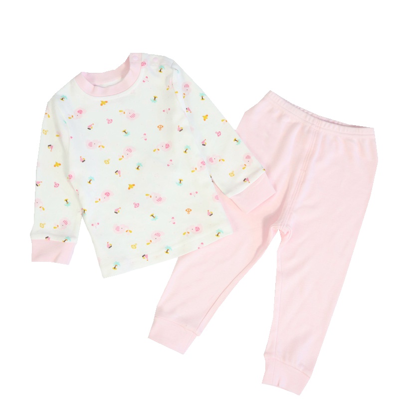 安笛贝乐品牌童装春秋小孩秋衣秋裤儿童女童内衣套装50%棉50%莫代尔粉色宝宝睡衣女孩学生80-120cm