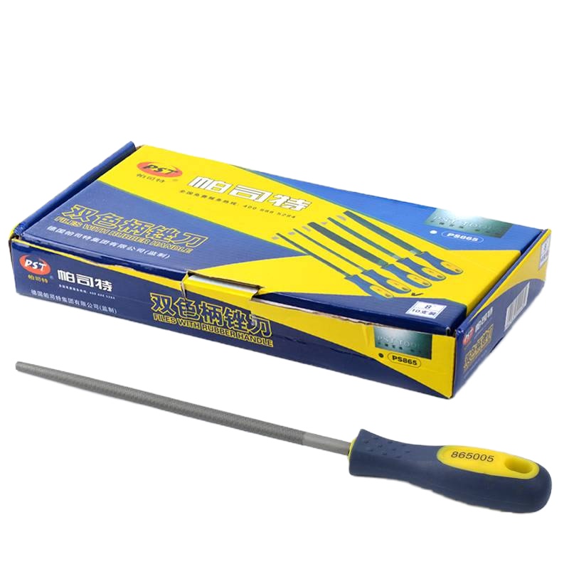 德国帕司特双色柄圆锉锉刀8寸