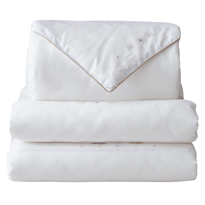 太湖雪全蚕丝填充 秋冬加厚保暖手工被芯子母被 云柔2+4斤