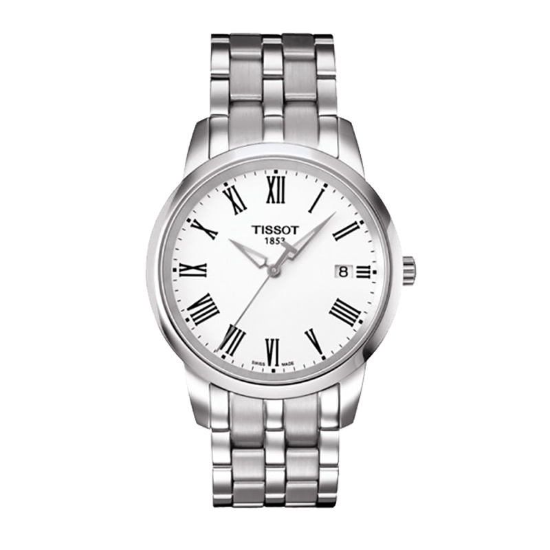 天梭(TISSOT)手表 梦幻系列 石英男表 简约时尚 日历 男士手表蓝宝石水晶玻璃T033.410.11.013.01