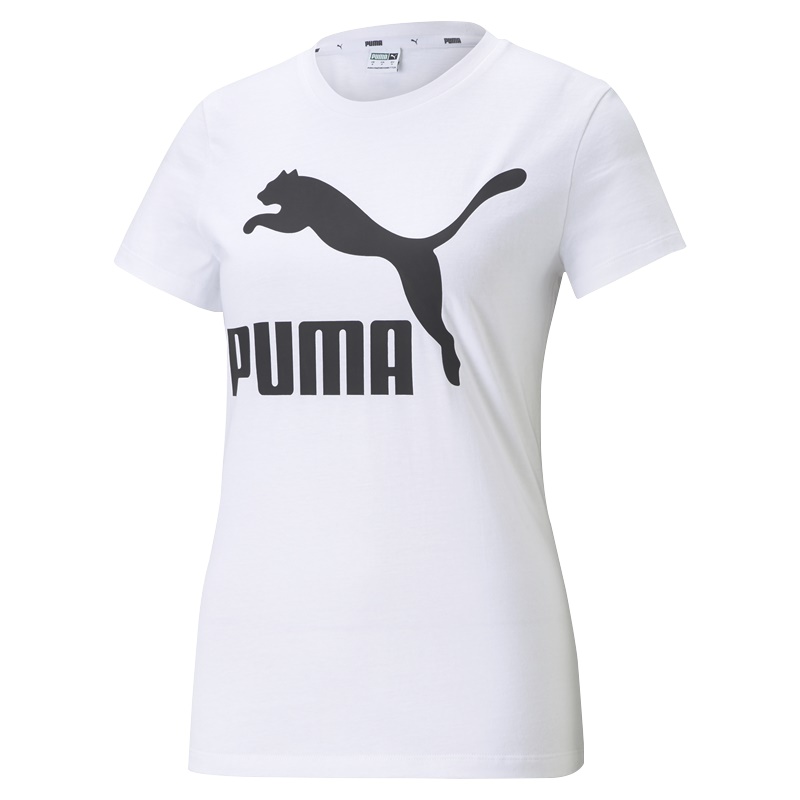 PUMA彪马 新款女子休闲印花圆领短袖T恤Classics Logo Tee 53228102