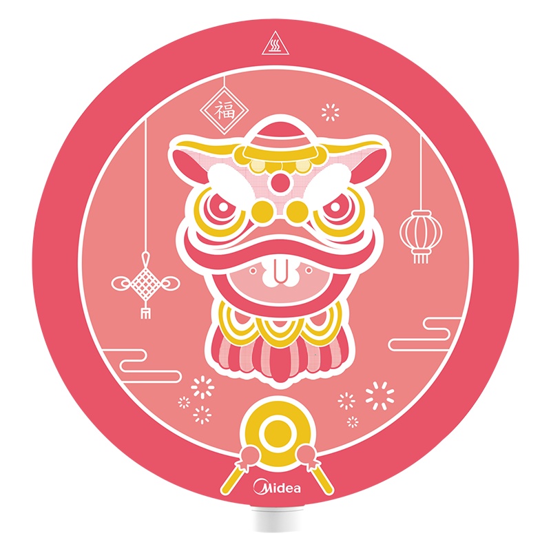 美的(Midea)电磁炉恒匀火防糊底2200W大火力圆形机身6档旋控调节不可嵌入式电磁炉智能电磁灶RX22H0103