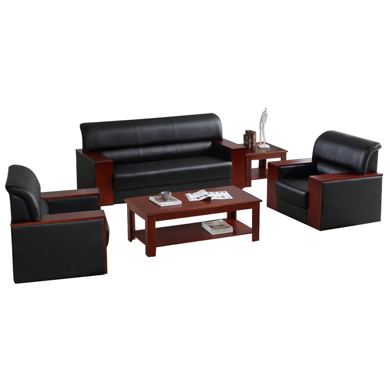 逐鹿中原简约办公沙发接待室EN005简易会客沙发沙发组合1+1+3(规格款式可选)