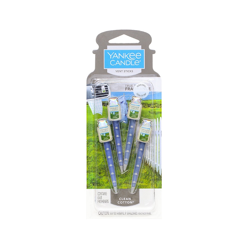 yankee candle扬基进口汽车出风口香氛香水夹车载香薰车内芳香夹净棉 净重29g