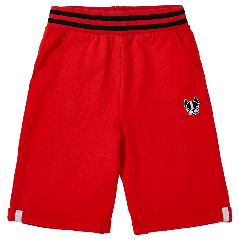 波司登童装裤子夏季新款卡通小狗印花短裤