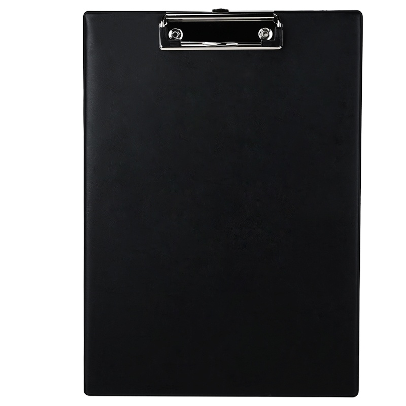 得力(deli) 9244书写板夹A4 板夹写字板夹垫板 仿皮平夹 黑色 24只装