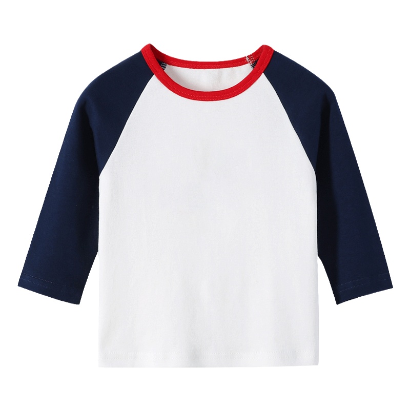 猫人儿童T恤春季宝宝长袖女孩纯棉打底衫中小童男童外出休闲上衣