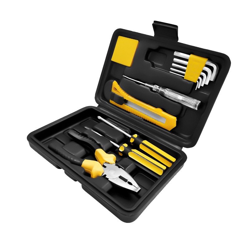卓顺杰工具组合套装五金工具12件套家用螺丝刀工具组套 耐用j家用工具套装工具箱