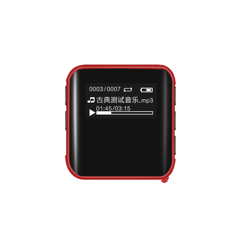 山水(SANSUI)F11 运动迷你mp3无损音乐播放器随身听跑步迷你学生录音笔电子书收音机 8G红