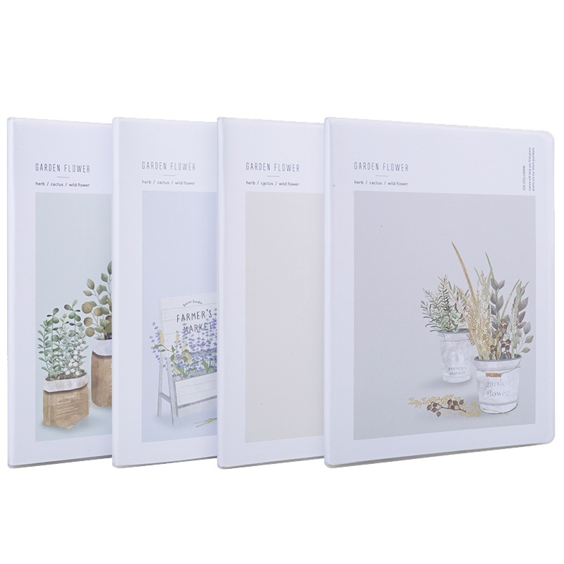 得力文具胶套本笔记本子记事本日记本16开80张加厚韩国小清新简约大学生笔记本考研本子 4本装套装T1680HUA