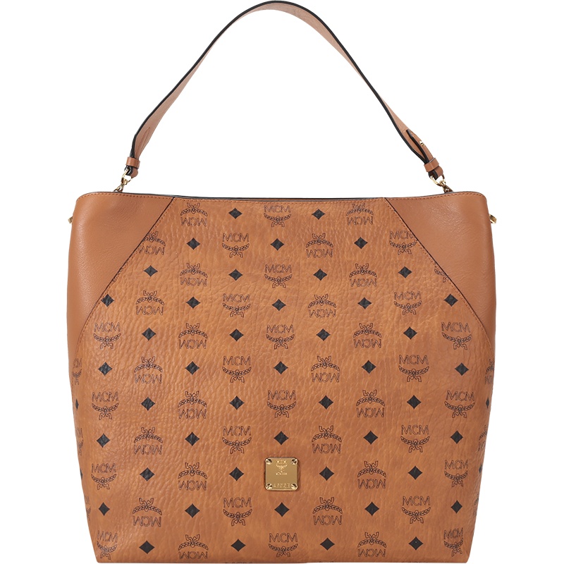 MCM 奢侈品 女士 涂层帆布配皮手提单肩包MWH9SKM65