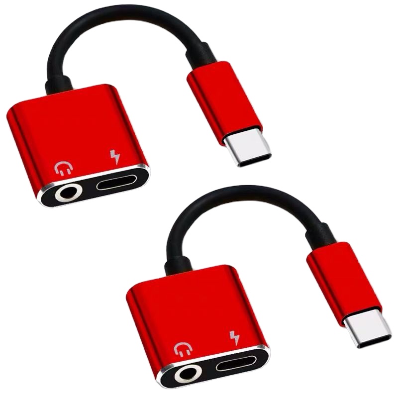 双typec转接头小米8耳机6x9se听歌充电数据线乐视华为p20分线器线 扁扁[听歌充电]黑色 1条装