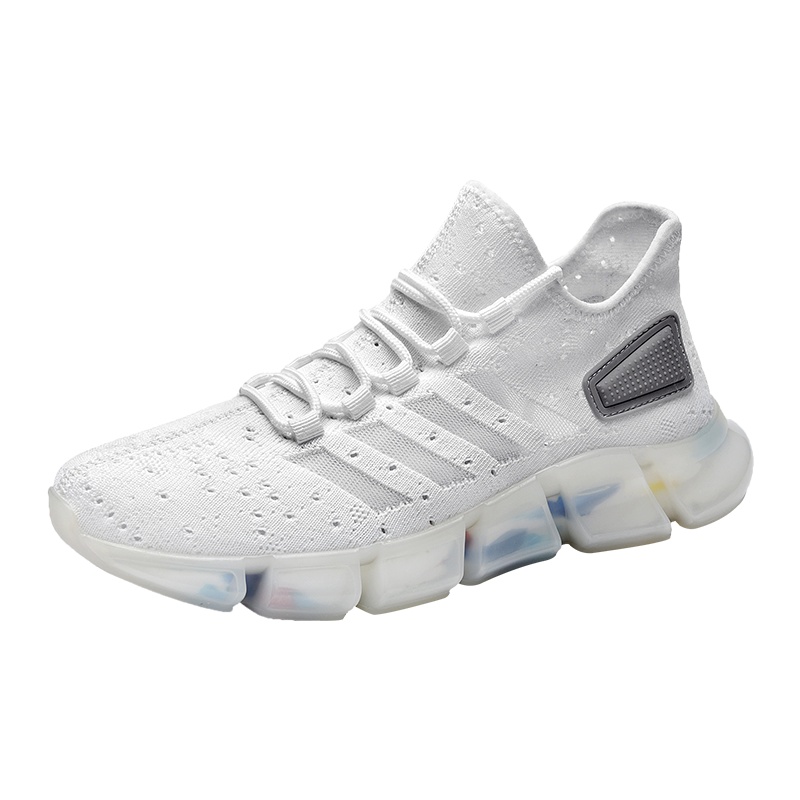 夏季鞋子男潮鞋椰子薄款网面透气白鞋运动跑步鞋休闲潮流百搭男鞋