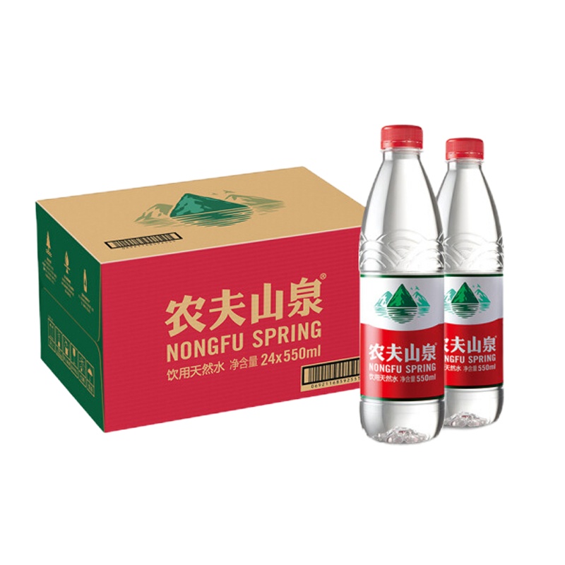 农夫山泉 饮用水 550ml 普通装1*24瓶 整箱装