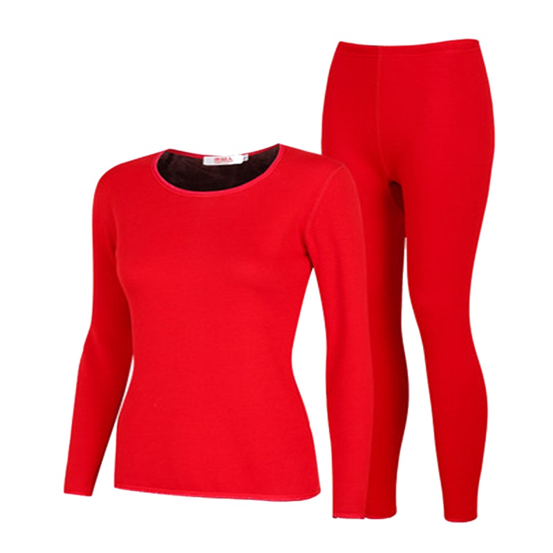 南极人保暖内衣男士棉质青年秋衣秋裤女加厚棉毛衫套装情侣套装C6008