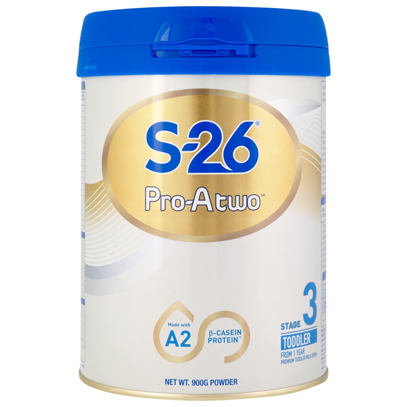 新西兰惠氏S26PROATWO婴幼儿奶粉3段(1-3岁)900g/罐