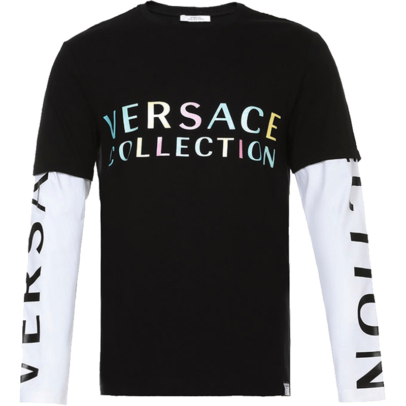 Versace COLLECTION 范思哲 男棉质长袖T恤衫卫衣 V800887 VJ00180