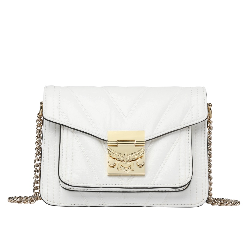 啄木鸟包包女包新款潮小方包个性单肩包女小包时尚斜挎链条包