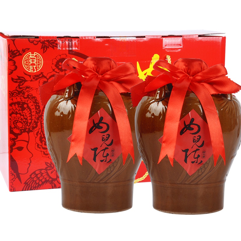 女儿红 绍兴黄酒 女儿陈1.5L*2坛礼盒装