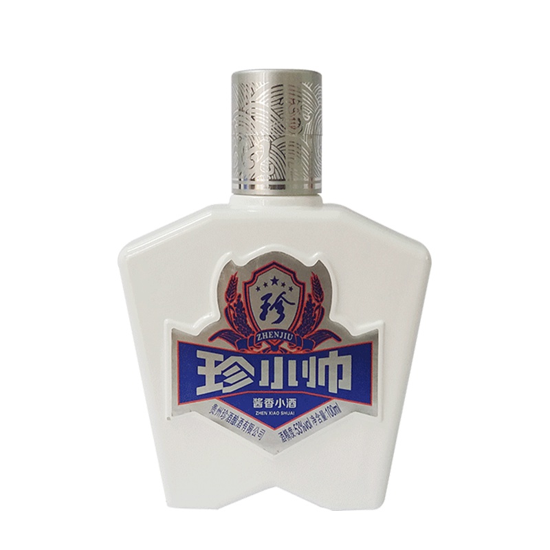 贵州珍酒 珍小帅(白瓶)53度100ml 瓶装酱香型白酒 高度白酒