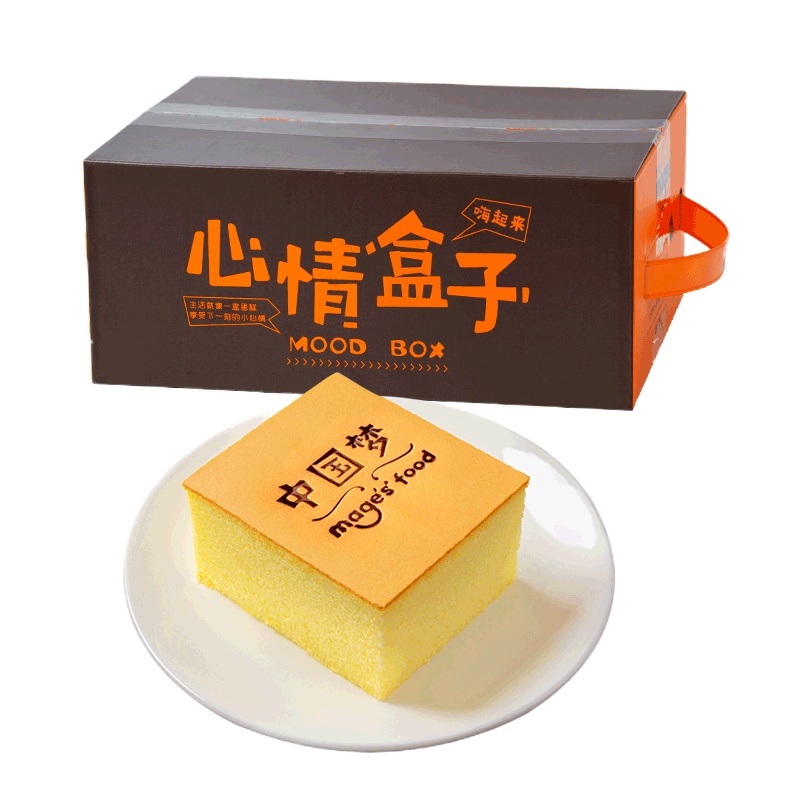 麦吉士心情蛋糕营养早餐纯蛋糕面包整箱休闲零食糕点660g