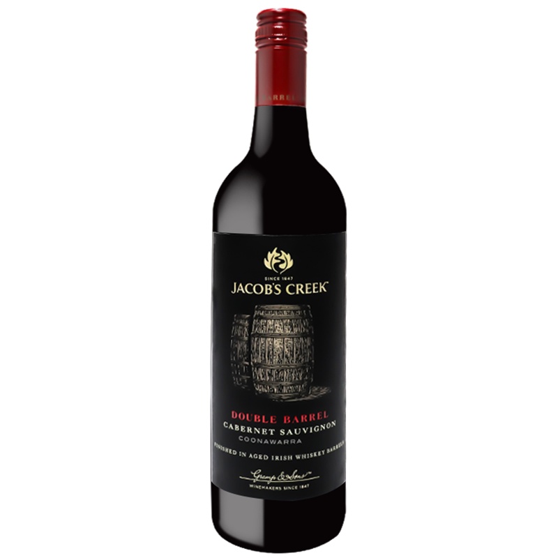 杰卡斯（Jacob’s Creek）双桶创酿系列赤霞珠干红葡萄酒750ML 红酒 澳大利亚进口