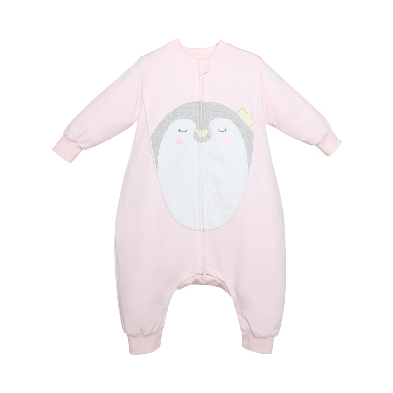 俩个宝宝婴儿睡袋秋冬季加厚宝宝春秋分腿睡袋儿童四季通用款防踢被防惊跳