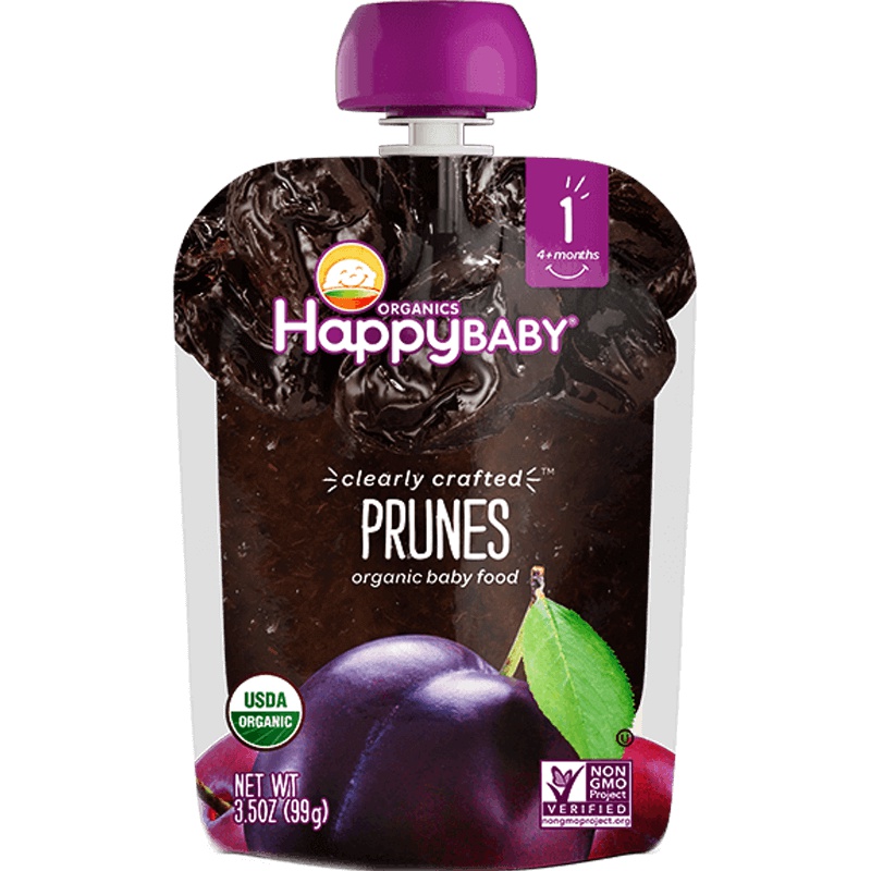 禧贝(Happy Baby)婴幼儿有机西梅泥蔬果泥 一段 99g/袋装 辅食添加初期以上 原装进口 4个月以上
