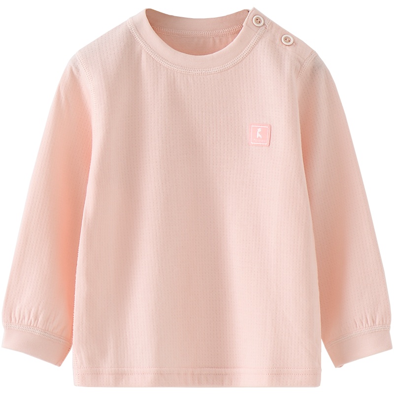 童泰(TONGTAI)2020年四季新款纯棉1-3岁婴幼儿男女宝宝家居服上装肩开上装 儿童内衣小童宝宝内衣