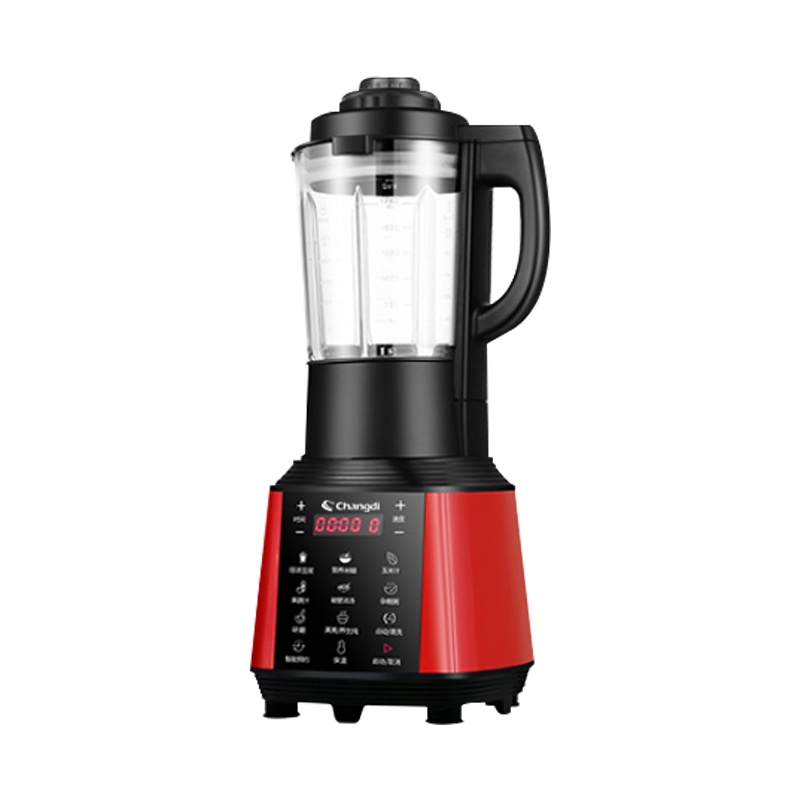 长帝破壁机智能预约家用1.75L/升红色加热全自动多功能一键自动清洗榨汁养生辅食豆浆绞肉搅拌破壁料理机CP-701R