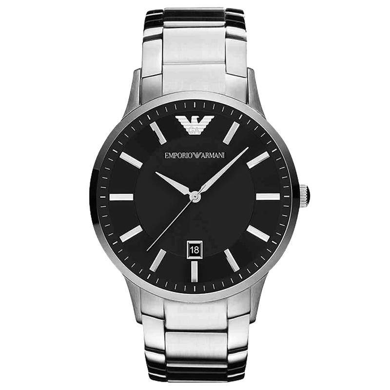 阿玛尼ARMANI男表经典商务钢带石英表 男 皮带休闲钢带皮带手表 AR2457