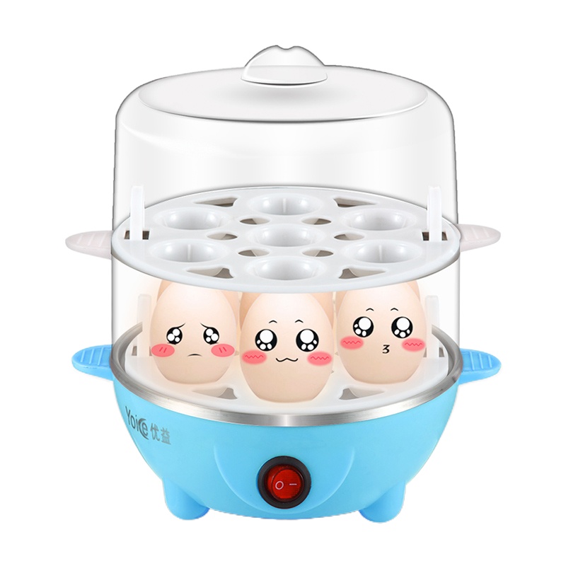 优益 Y-ZDQ2蒸蛋器双层+WF（带不锈钢小碗和蛋清分离器）蒸蛋器迷你鸡蛋羹（颜色随机发货