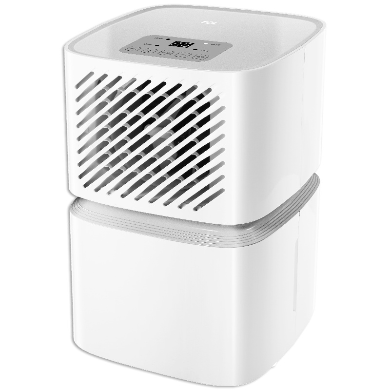 TCL除湿机 DEV12E家用小型抽湿机12L/天 轻音卧室除潮除湿神器自动除霜干衣机吸湿干燥机