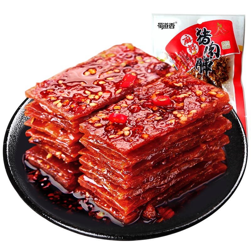 蜀道香 肉干肉脯 麻辣猪肉脯260g 52g*5袋(休闲零食)