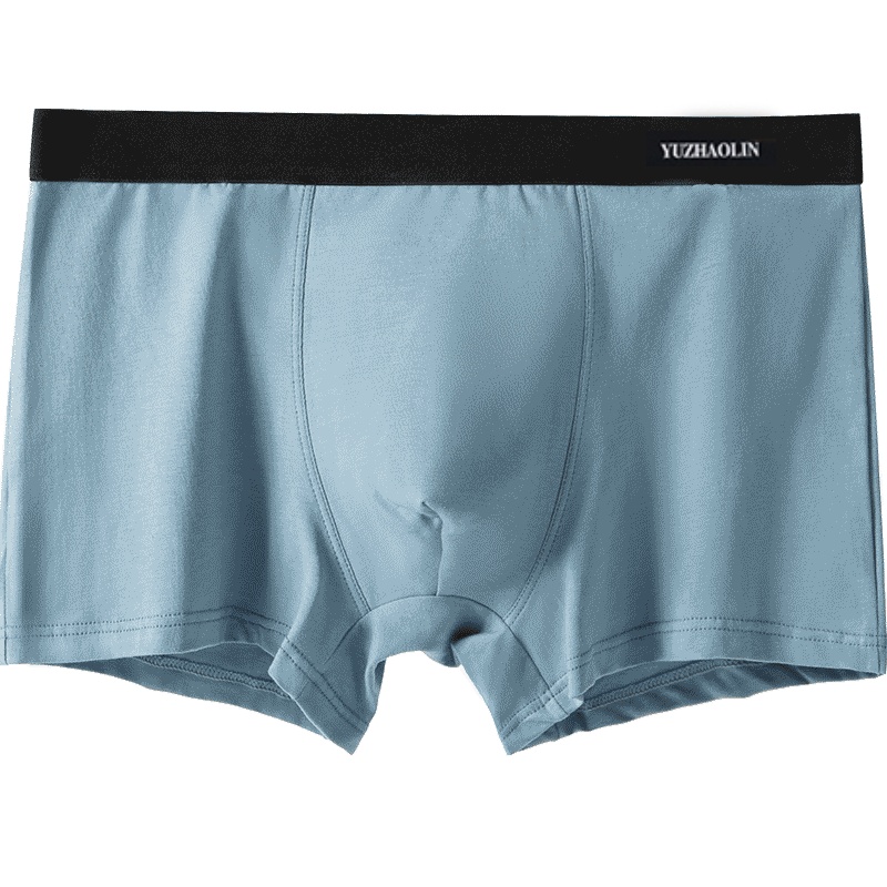 俞兆林4条装男士内裤男平角裤纯棉抗菌四角短裤全棉宽松四角裤头透气