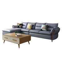 德致现代简约皮沙发客厅真皮沙发组合单人位转角北欧沙发皮艺沙发